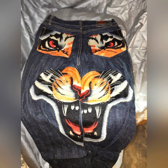 NWOT  Parish Tiger Jeans. Size 34 DEADSTOCK. NEVER WASHED OR WORN - Picture 1 of 7